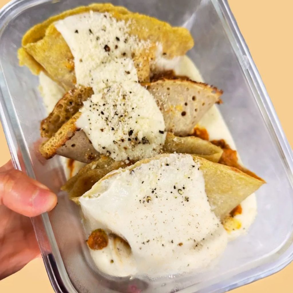 Crepes veganas y sin gluten - La Cocinera Saludable